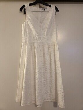 Hayden White Eyelet Midi Dress